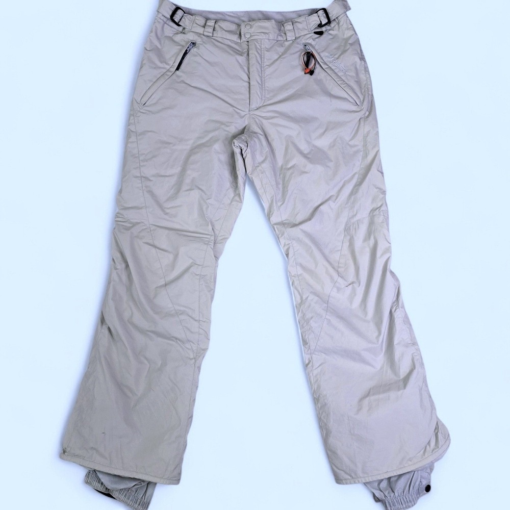 Columbia Women Size XL‎ Pale Gray Omni-Tech Insulated Ski Snowboard Pants